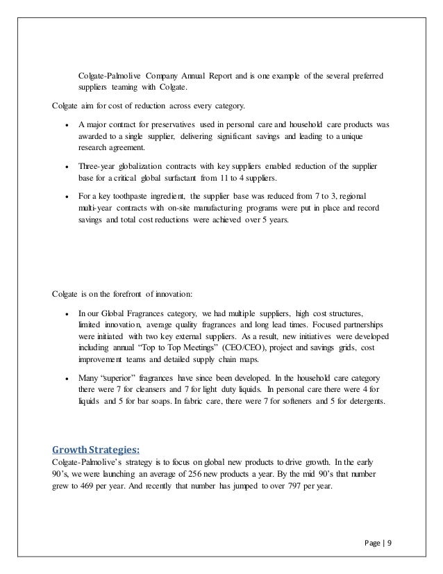 colgate palmolive vertical integration colgate palmolive address